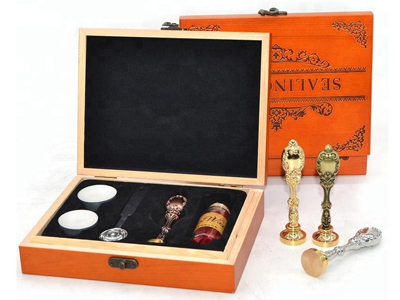 Wooden Box Custom Wax Seal Kit